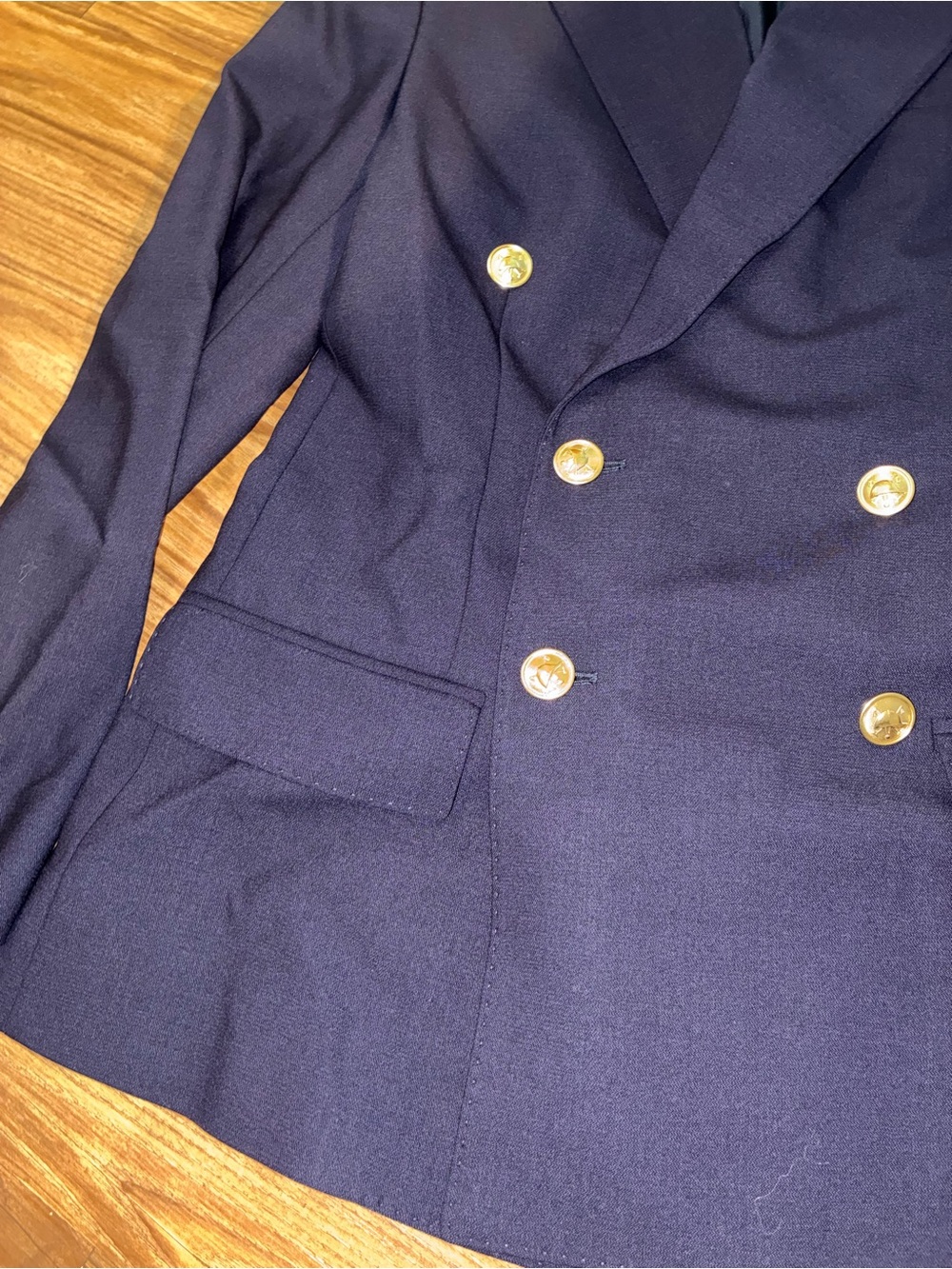 Polo Ralph Lauren Navy Double-Breasted Wool Serge Blazer - Picture 7 of 13